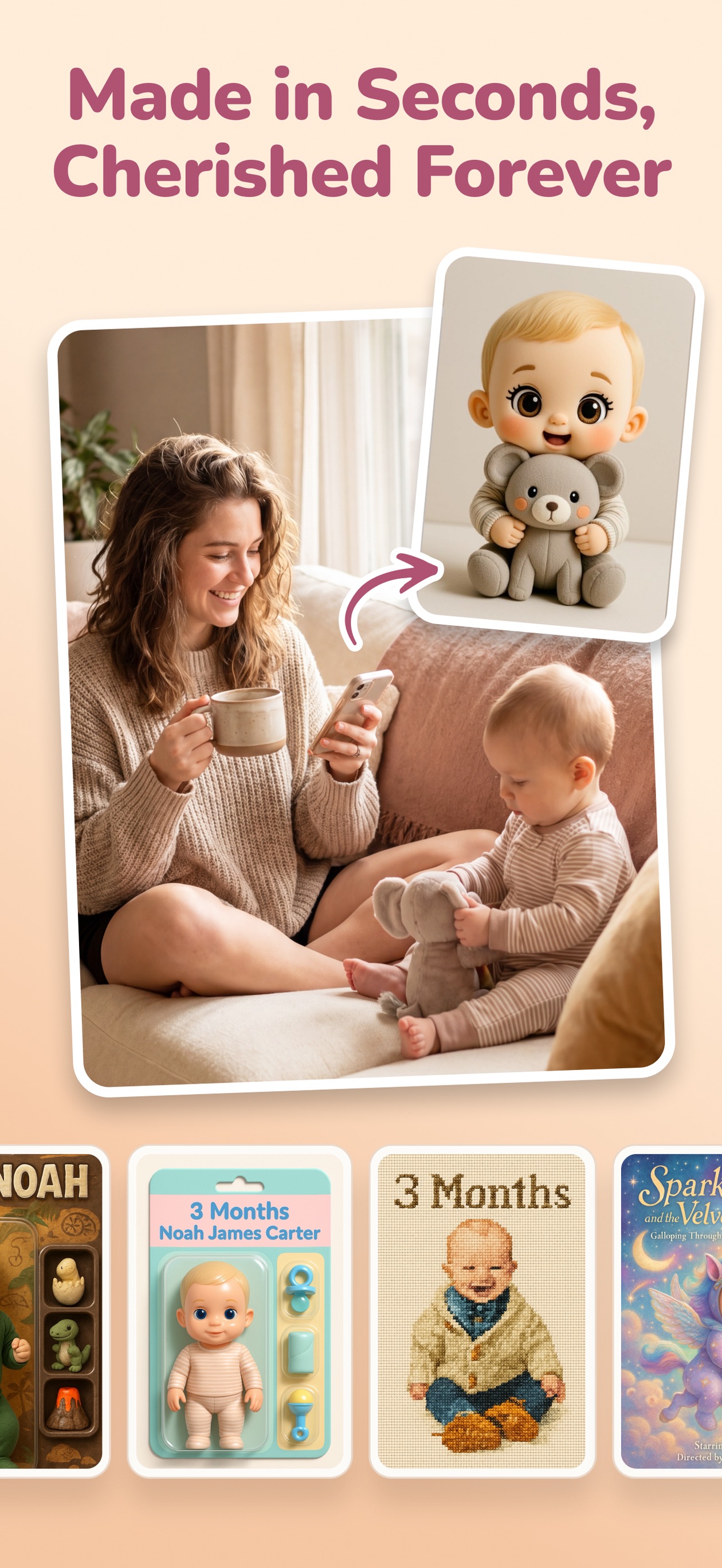 Kiddify AI app preview — made in seconds